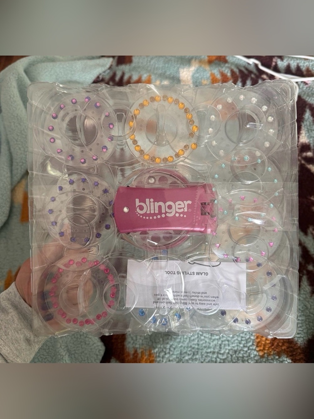 Hair Blinger Tool with Rhinestones